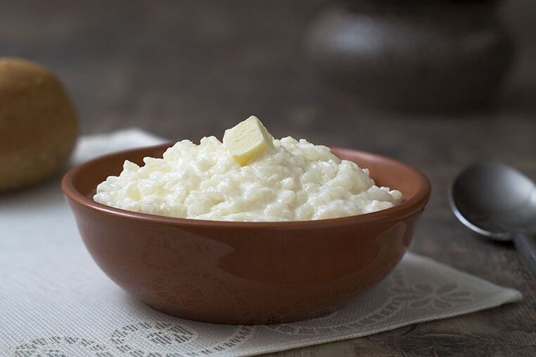 Rice in milk for gouty fasting day