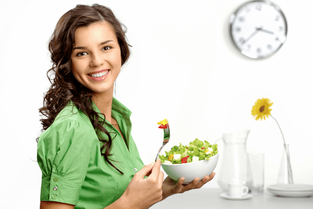 eating vegetable salad on blood type diet