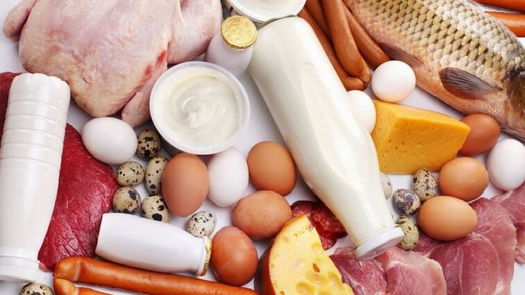 Protein-containing foods form the basis of the Dukan diet menu